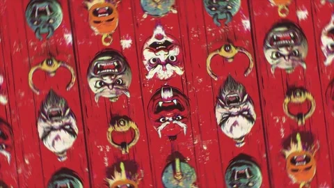 Noble Knocker Rotation Motion Video stock 306461726