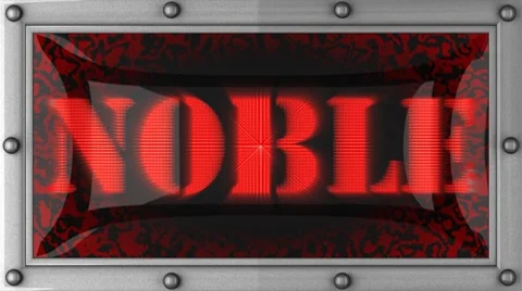Noble on led Stock Footage 8756004