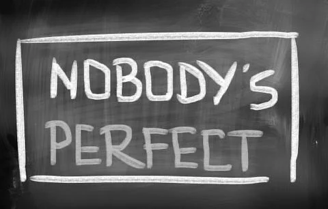 Nobody's perfect concept Stock Illustration