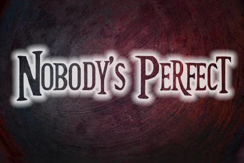 Nobody's perfect concept Stock Illustration