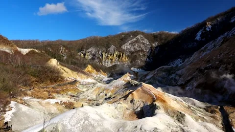 Noboribetsu Hell Valley in Winter Vidéo 332237257