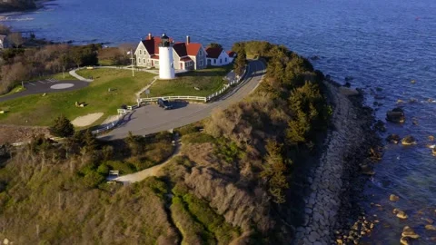 Nobska light from drone Видео 276136514