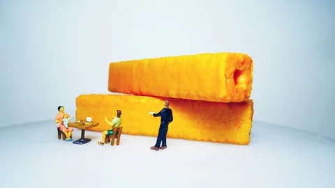 NOCH figure footage with theme of cheese snacks Stock Footage 99574668