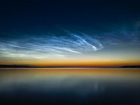 Noctilucent Cloud Timelapse (3072x2304) 30FPS Stock Footage