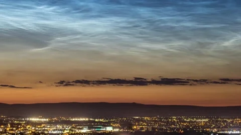 Noctilucent clouds - 2 Stock Footage 244029413