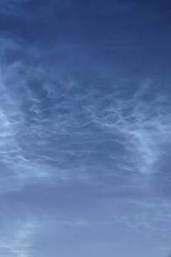 Noctilucent clouds Stock Photos