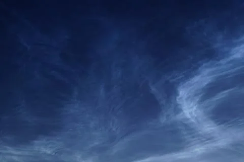 Noctilucent clouds Stock Photos