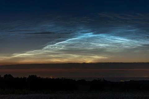 Noctilucent Clouds Stock Photos