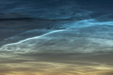 Noctilucent Clouds Stock Photos