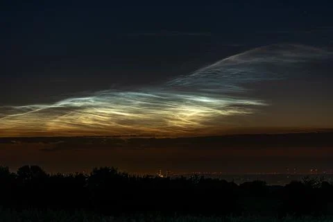 Noctilucent Clouds Stock Photos