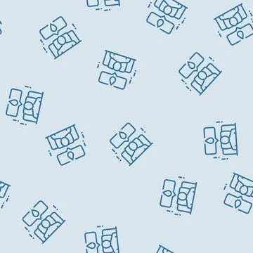 Nocturia urology line seamless pattern 스톡 일러스트