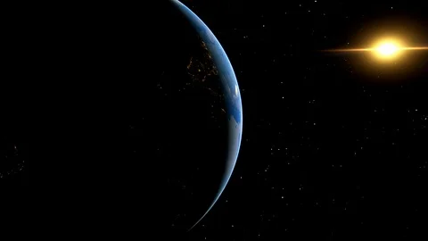 Nocturne side of Earth. Stock Footage 123090559