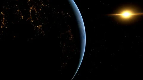 Nocturne side of Earth. Vidéo 123090617