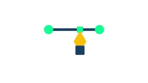 Node Alignment Control Flat Icon Vidéo 335576355