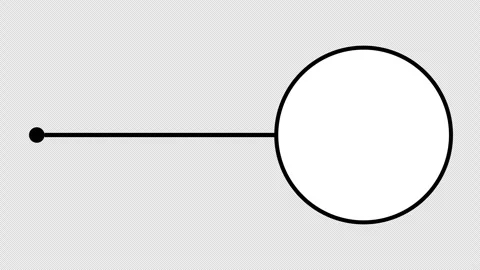 Node Connector Line Reveals Circular Callout Ring on Alpha Video stock 334046459