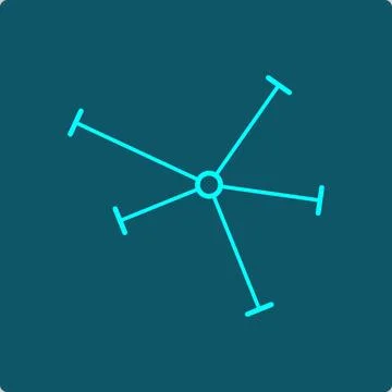Node Degree Visual – single vertex with radiating edges tallied by tick marks 库存插图