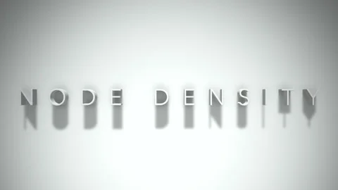 Node density 3D title animation white text on a white background Stock Footage 299372590