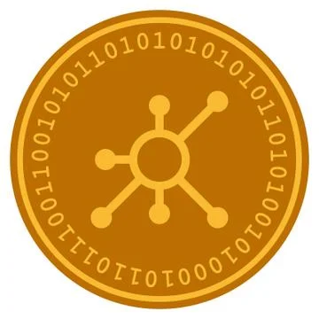 Node Digital Coin Stock Illustration