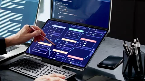 Node Editor Online Security Stock Footage 329303840
