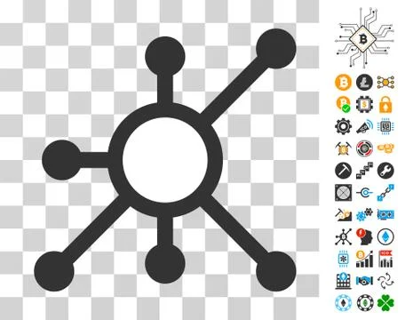 Node Icon with Bonus Illustrazione stock