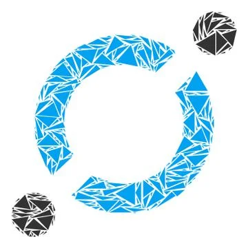 Node Link Collage of Triangles Illustrazione stock