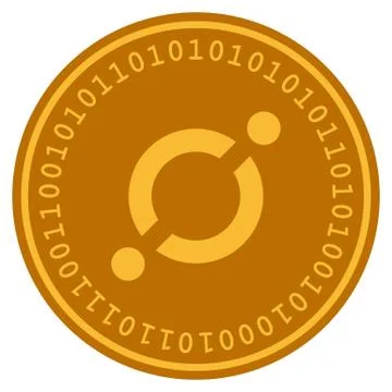 Node Link Digital Coin Stock Illustration