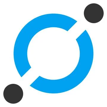 Node Link Flat Vector Icon Stock Illustration