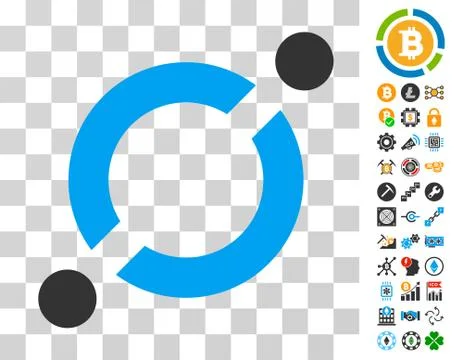 Node Link Icon with Bonus Illustrazione stock