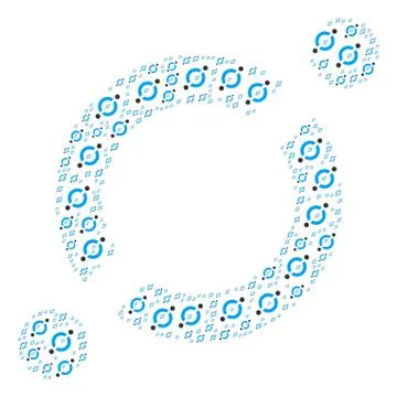 Node Link Icon Composition Illustrazione stock