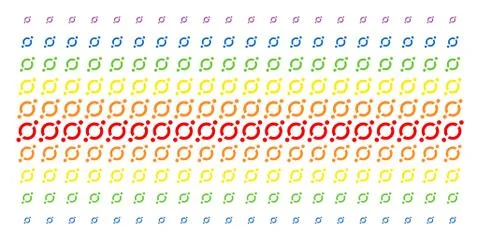 Node Link Shape Halftone Spectrum Pattern イラスト素材
