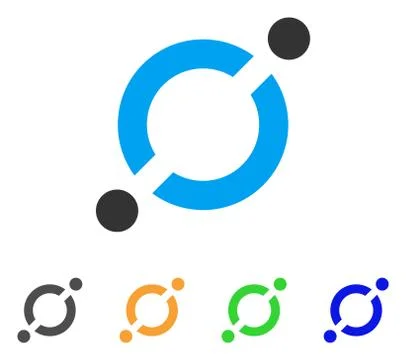 Node Link Vector Icon Illustrazione stock