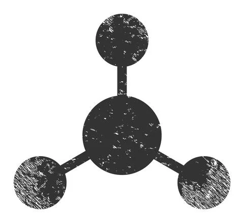 Node Links Grunge Icon Illustration Stock Illustration