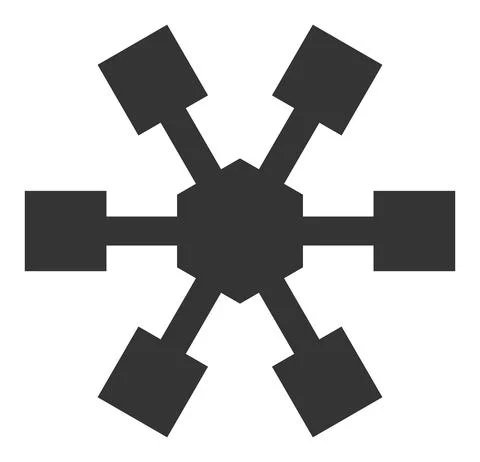 Node Links Vector Icon Flat Illustration Illustrazione stock