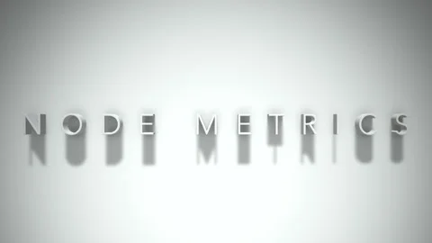 Node metrics 3D title animation white text on a white background Stock Footage 299373264