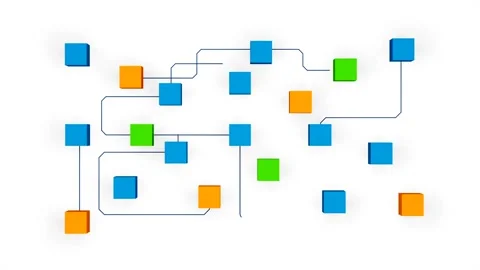 Node tree, business strategy, planning, decisions, organization. Stock Footage 291088056