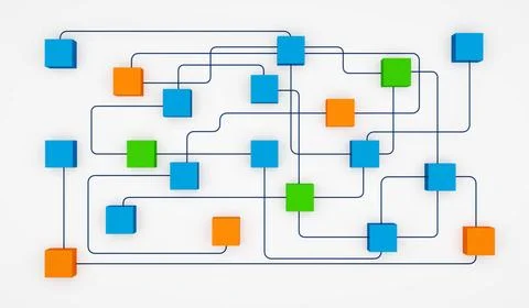  Node tree, business strategy, planning, decisions, organization. Node tre... Stock Photos