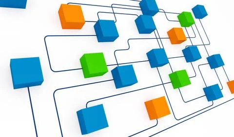  Node tree, business strategy, planning, decisions, organization. Node tre... Stock Photos