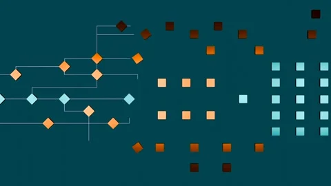 Node tree, concept, decission, connection. Stock Footage 287007697