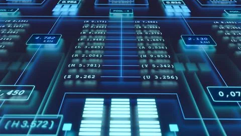  Node tree, digital switch board in the industry. Node tree. Digital switc... Stockfoto's