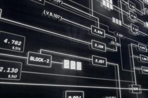  Node tree, switch board in the industry. Node tree. Industry switch board... Stock-Fotos