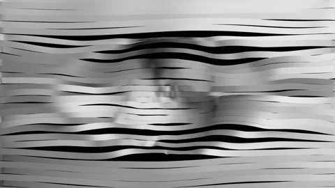 Node Twirl Distrotion Silk Fabric 3D Animation Video Mapping VJ Loop Stock Footage 124150075