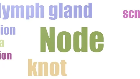 Node Wordcloud Animated Isolated On White Stock Footage 107206069