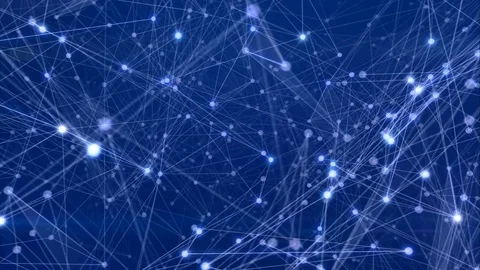 Nodes connections. Video stock 70169159