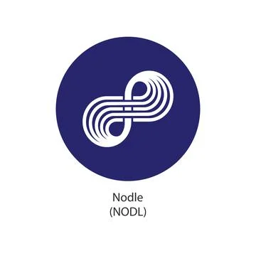 Nodle crypto currency token vector logo company icon Stock Illustration