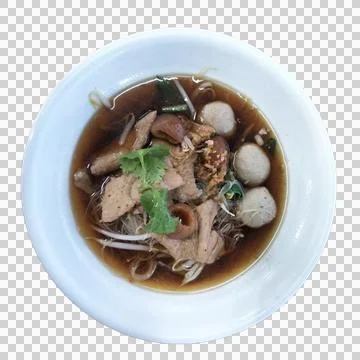 Nodle on white background Stock Photos