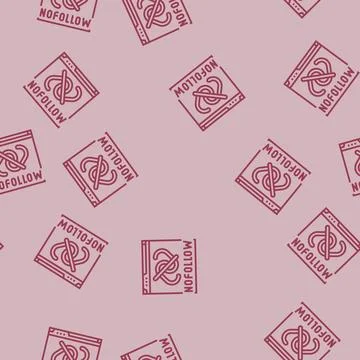 Nofollow seo line seamless pattern Stock Illustration