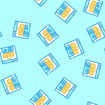 Nofollow seo vector seamless pattern Illustrazione stock