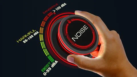 Noise Control Concept イラスト素材