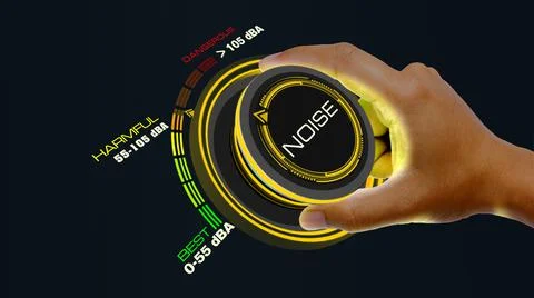 Noise Control Concept1 Illustrazione stock