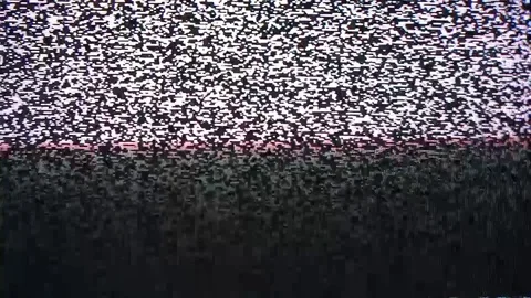 Noise on a CTR TV Stock Footage 100320819
